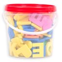 Ver imagem 1 de Balde Com 152 Letras, Números e Sinais Em Eva - Tampa Vermelha