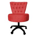 Ver imagem 2 de Kit Maca Estética Capitonê com Mocho e Escadinha 70 Cm Rosa Slk Decor Reta Vermelho