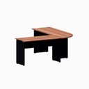 Ver imagem 3 de Mesa L Diretor Escritório 1,20m X1,20m Pé Painel Nogal Pr F5