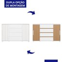 Ver imagem 5 de Cômoda Evidenza 4 Gavetas MDF-MDP Puxador MDF Branco Fosco