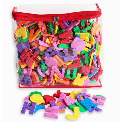 Bolsa Com 468 Letras E Números Em Eva - Bolsa Vermelha