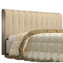 Ver imagem 1 de Cabeceira Casal Kiara 140 CM Suede Marfim - D A Decor