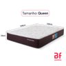 Colchão Queen Ortopédico D28 Molas Ensacadas a Vácuo 158x198cm Bf Colchões - 8