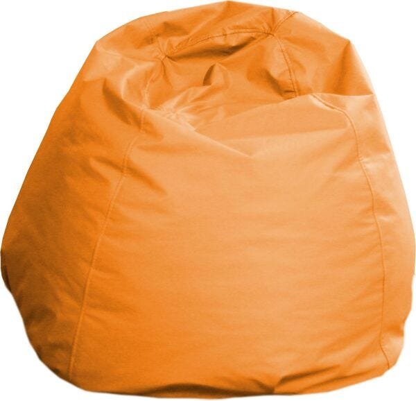 Puff Infantil Cheio em Corino - 80 X 60cm - Laranja