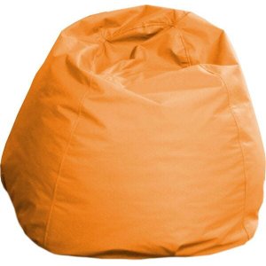 Puff Infantil Cheio em Corino - 80 X 60cm - Laranja