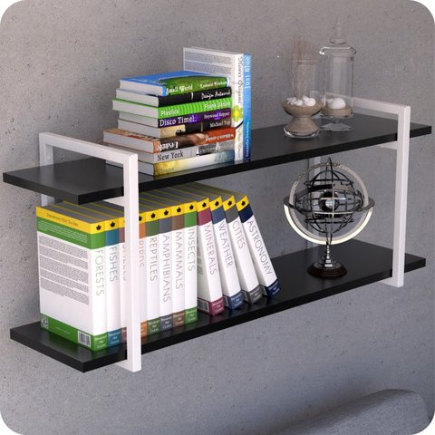 Prateleira Estilo industrial Para Sala Parede GND BP 120cm