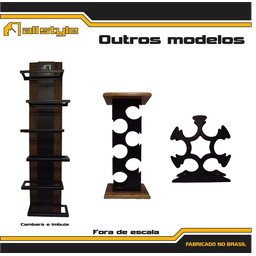 Adega de Parede 06 Garrafas Imbuia All Style - 7
