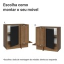 Ver imagem 4 de Balcão de Canto Cozinha Glamy 1 Porta MDP 94cm Rustic Preto Madesa