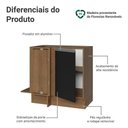Ver mais imagens de Balcão de Canto Cozinha Glamy 1 Porta MDP 94cm Rustic Preto Madesa