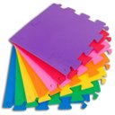 Ver imagem 2 de KIT com 12 Tapetes / Tatame Em Eva 50 x 50 x 1 cm - Laranja