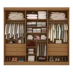 Guarda Roupa Casal da Vincci Ripado Cinamomo Ddoro - 2