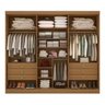 Guarda Roupa Casal da Vincci Ripado Cinamomo Ddoro - 2