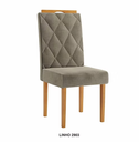 Ver imagem 4 de Mesa Simpatia 1,20 4 Cadeiras Diamante Linho Jcm Cinamomo/off