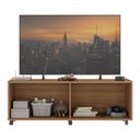 Ver imagem 4 de Rack para Tv até 50 Polegadas com 4 Portas e Rodízios Multimóveis Mp1069 Rustic
