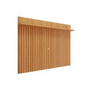 Ver imagem 4 de Painel Quarto P/tv até 70 Pol Trend 100% Mdf Ripado C/ Prateleira 180x135cm Cinamomo - Permóbili