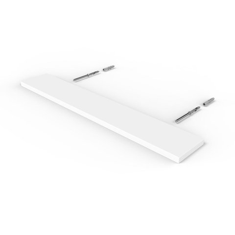 Prateleira Reta 60x10cm Branco Versátil