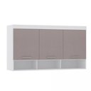 Ver imagem 1 de Guarda-roupa Modulado 145cm Aéreo 3 Portas Alpes Luciane