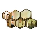 Ver imagem 4 de Conjunto de Espelhos Decorativo de Parede Hexa