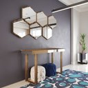 Ver imagem 1 de Conjunto de Espelhos Decorativo de Parede Hexa