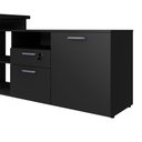 Ver imagem 6 de Mesa L Escritório 150cm com Armário Lateral Pé Metal F5 Cor:preto
