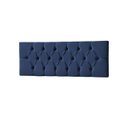 Ver imagem 2 de Cabeceira Painel Estofada Paris Suede Azul Queen 1,60m para Cama Box