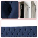 Ver imagem 7 de Cabeceira Painel Estofada Paris Suede Azul Queen 1,60m para Cama Box