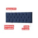 Ver imagem 6 de Cabeceira Painel Estofada Paris Suede Azul Queen 1,60m para Cama Box