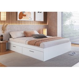 Cama Casal 4 Portas 140 Tokio Branco - 3