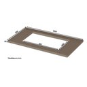 Ver imagem 2 de Tampo P- Balcão Cozinha Gabinete Cooktop 80x53cm Duna - Henn