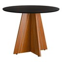 Ver imagem 2 de Mesa de Jantar Redonda 4 Lugares Multimóveis Cr50244 Cinamomo/preto