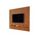 Ver imagem 1 de Painel Trento Ripado para Tvs até 75 Polegadas Freijó