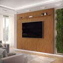 Ver imagem 2 de Painel Trento Ripado para Tvs até 75 Polegadas Freijó