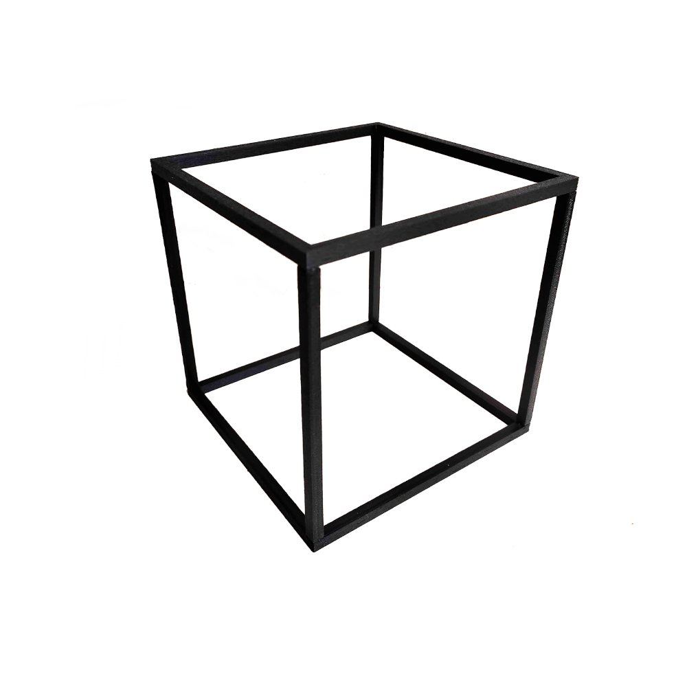 Cubo Decorativo - Quadrado Geométrico, Decoração Sala - Toque 3D