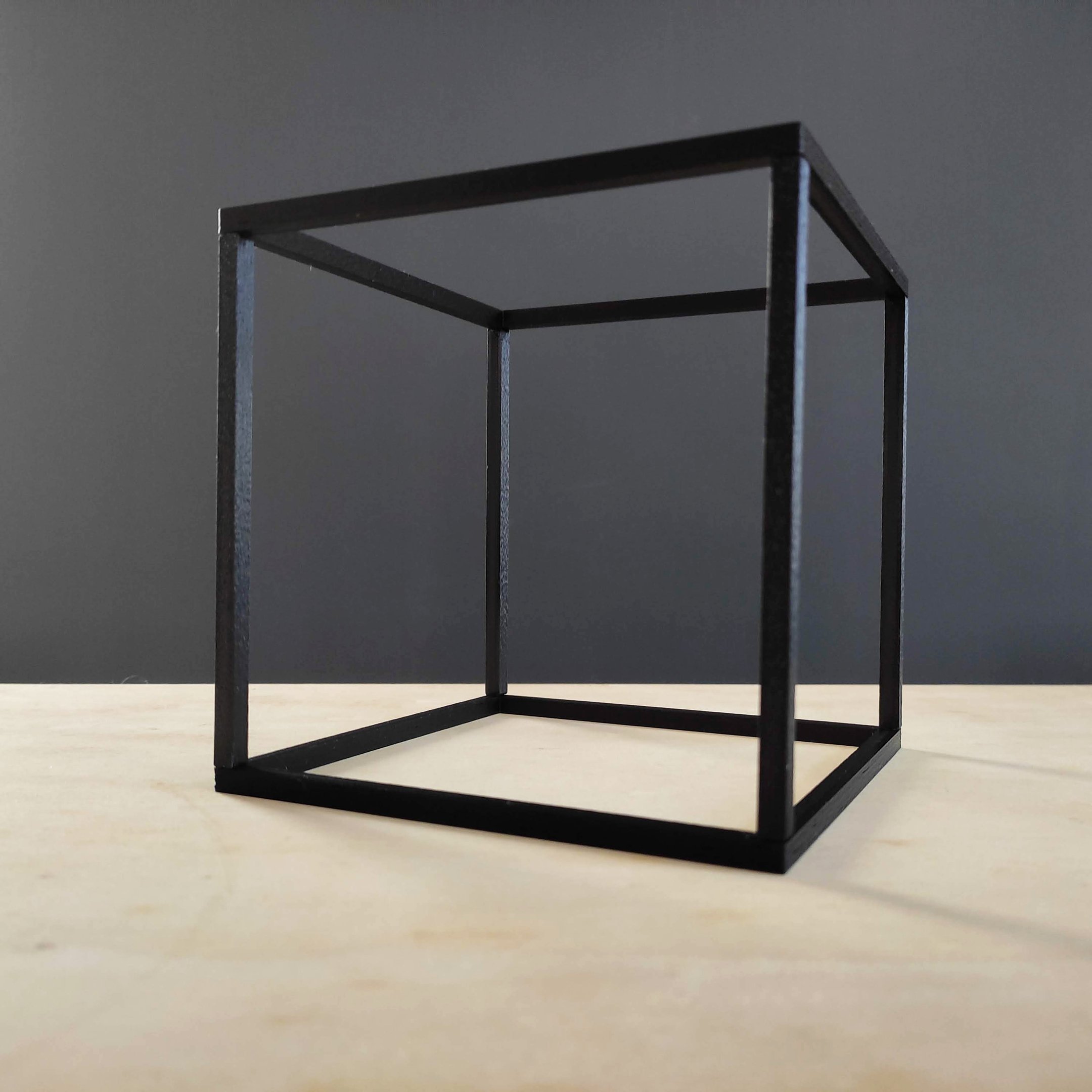 Cubo Decorativo - Quadrado Geométrico, Decoração Sala - Toque 3D - 3