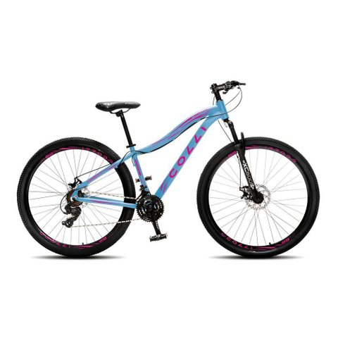 Eudora em Alumínio Quadro Rebaixado (15,5), Alavancas Ez-fire Stef500 Shimano, Aro 29 Aero, 36 Raias