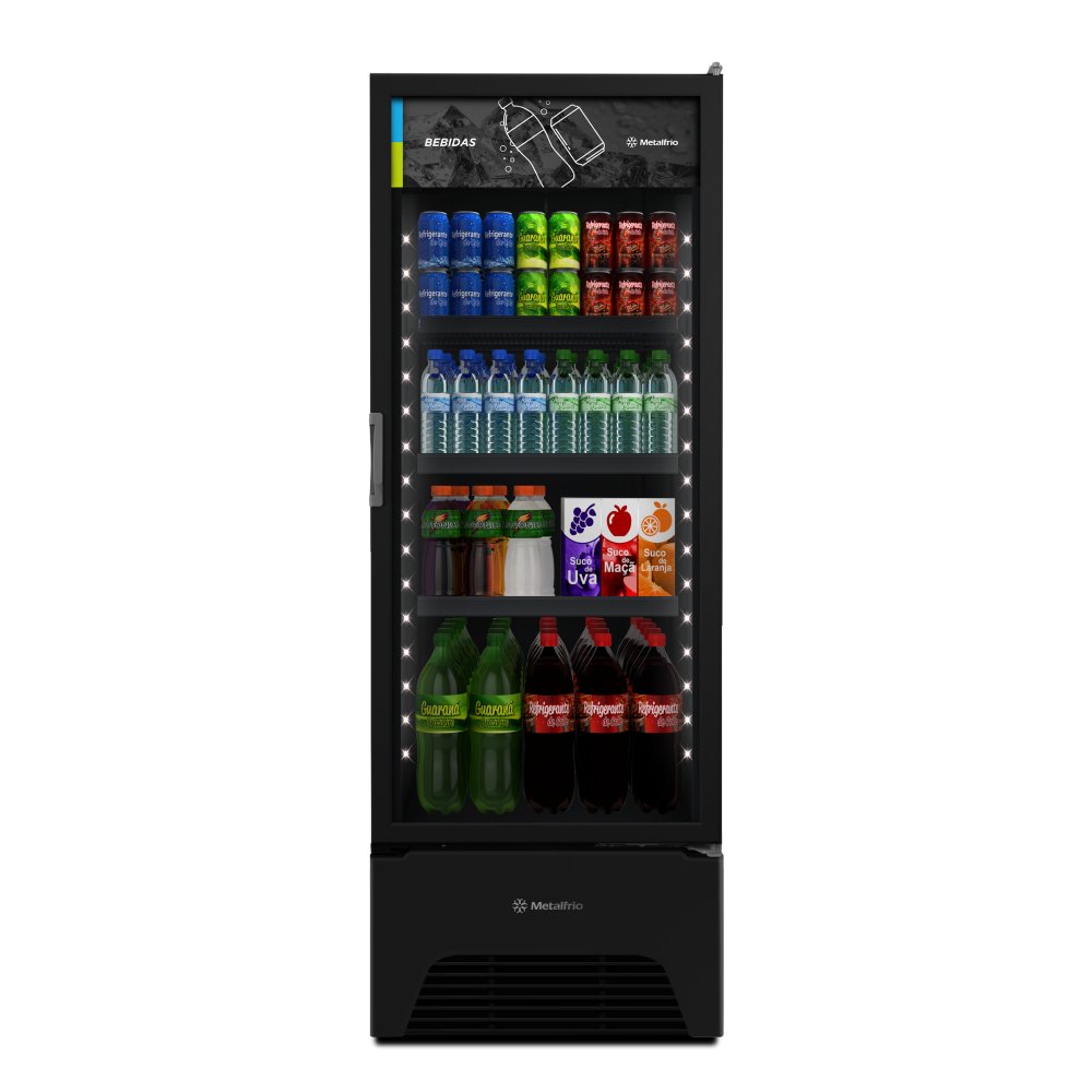 Refrigerador Metalfrio All Black Expositora Porta Vidro 403 Litros VB40AH 220V - 3