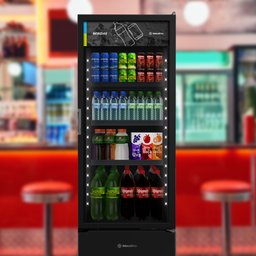 Refrigerador Metalfrio All Black Expositora Porta Vidro 403 Litros VB40AH 220V - 5