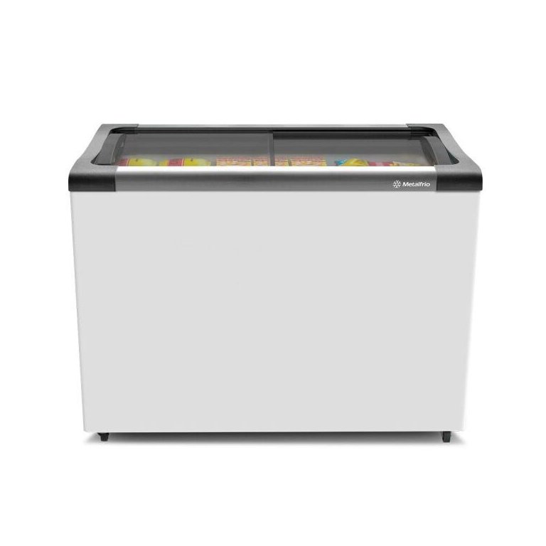 EXPOSITOR HORIZONTAL METALFRIO 284L 220V 2 PORTAS BRANCO (NF30)