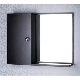 Armário Espelheira De Banheiro Suspenso Com Espelho Prateleira - 3