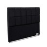 Cabeceira Queen Piave Linho Preto 160X125X12 Ortobom - 1