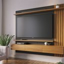 Ver imagem 2 de Painel Tv 70 Pol 180cm Bancada Suspensa Ripado Luca C04 - D’Rossi