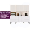 Ver imagem 6 de Armário de Cozinha Completa 11 Portas 4 Gavetas com Balcão Art - Freijó/artico/soft