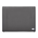 Ver imagem 2 de Cabeceira Queen Tamisa Veludo Cinza 160X125X8 Ortobom