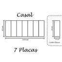 Ver imagem 4 de Cabeceira Modular E Box 20x60 Em Material Sintético Marrom