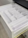 Ver imagem 3 de Gabinete Cozinha Mdf 1,74m com Amortecedor e Corrediça:grafite/branco