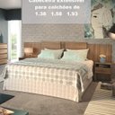 Ver imagem 4 de Cabeceira Casal Extensível com 2 Mesas de Apoio Copacabana Móveis Rimo