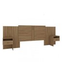 Ver imagem 2 de Cabeceira Casal Extensível com 2 Mesas de Apoio Copacabana Móveis Rimo