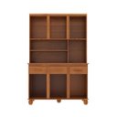 Ver imagem 4 de Kit Cozinha 6 Portas 3 Gavetas Clean Marrom/Cedro Acetinado