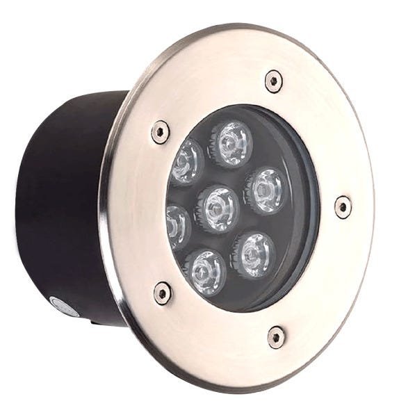 Balizador Luminária LED Chão 7W Ø12x9 Embutir Ip 66 Klles7320 - 1