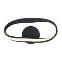 Ver imagem 1 de Arandela Flow Preto 38cm 12w 3000k - Sb007 - Bella